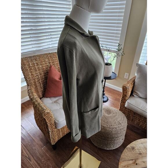 J. Crew Mercantile Sweater Blazer in Olive Green Women's Size S Career Preppy - Picture 3 of 10